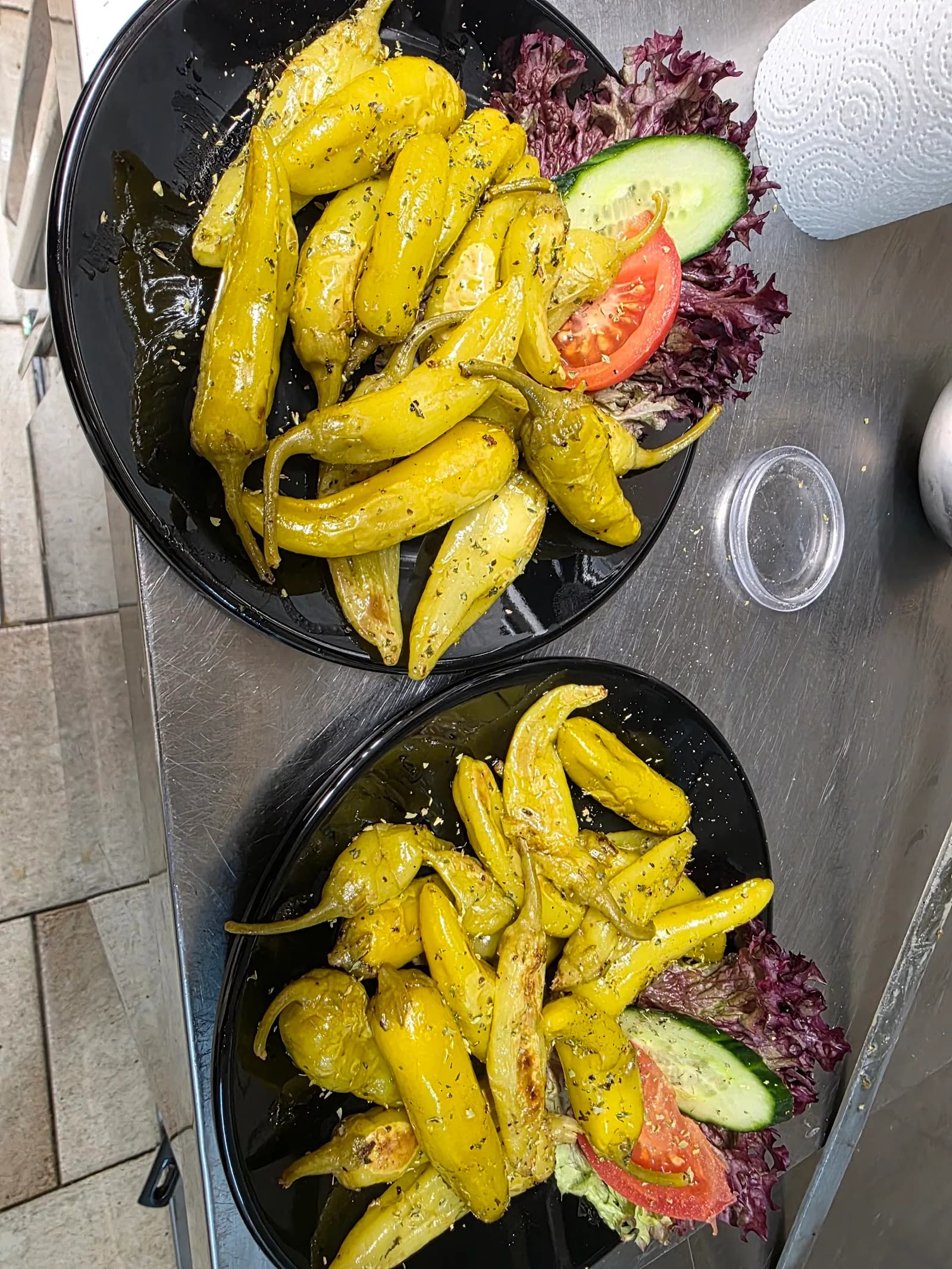 Gegrillte Peperoni